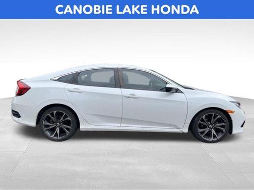 Platinum White Pearl 2020 Honda Civic Sport