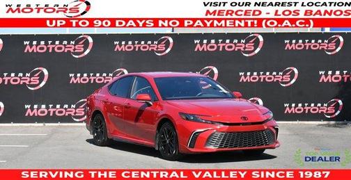 Red 2025 Toyota Camry SE