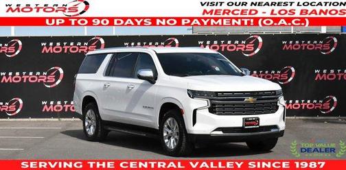 Summit White 2022 Chevrolet Suburban Premier