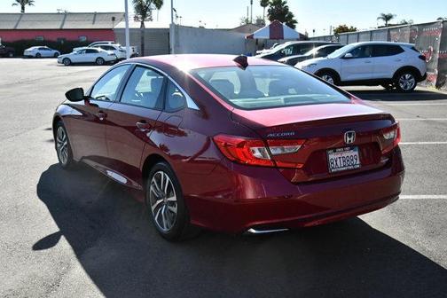 Red 2021 Honda Accord Hybrid Base