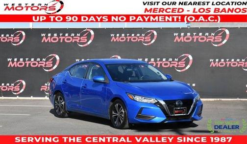 Electric Blue Metallic 2021 Nissan Sentra SV