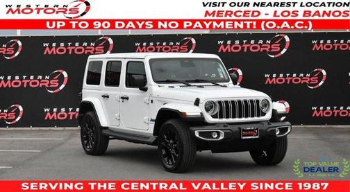 Bright White Clearcoat 2025 Jeep Wrangler 4xe Sahara