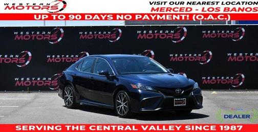 Blue 2022 Toyota Camry SE