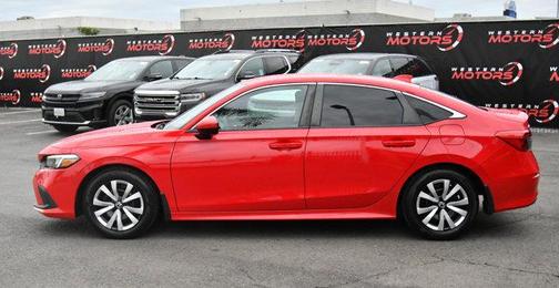 Red 2022 Honda Civic LX