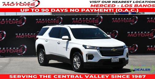 Summit White 2023 Chevrolet Traverse LT Cloth
