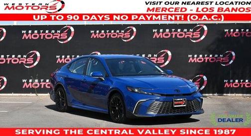 Blue 2025 Toyota Camry SE