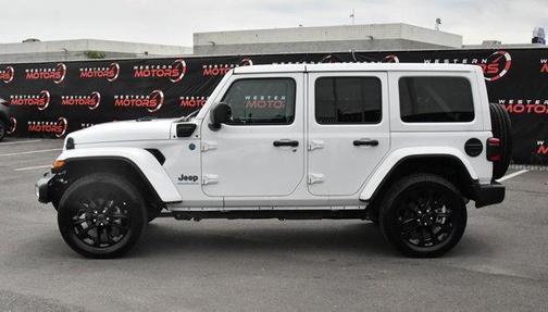 Bright White Clearcoat 2025 Jeep Wrangler 4xe Sahara