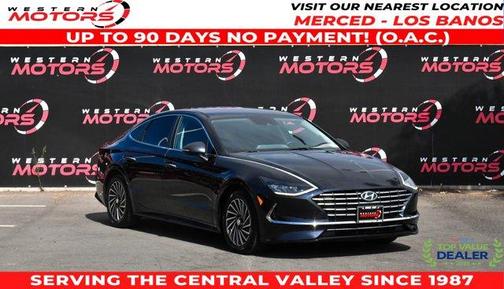 Oxford Blue 2021 Hyundai SONATA Hybrid SEL