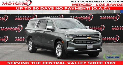 Silver Sage Metallic 2023 Chevrolet Suburban Premier