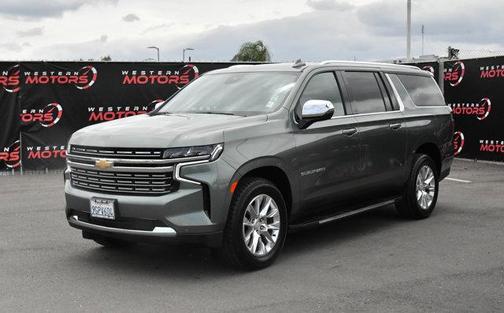 Silver Sage Metallic 2023 Chevrolet Suburban Premier
