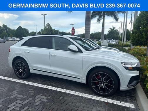 Glacier White Metallic 2020 Audi Q8 55 Premium Plus
