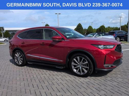 Red 2025 Acura MDX Technology Package