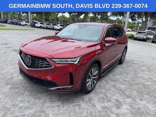 Red 2025 Acura MDX Technology Package