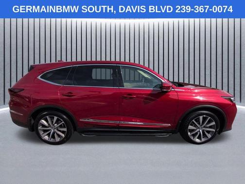 Red 2025 Acura MDX Technology Package