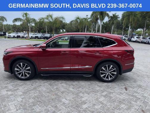 Red 2025 Acura MDX Technology Package