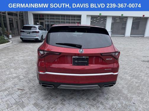 Red 2025 Acura MDX Technology Package