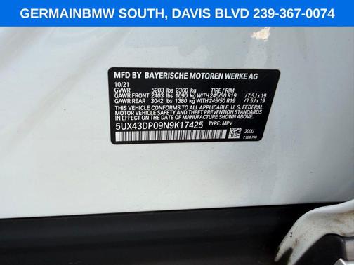 Alpine White 2022 BMW X3 sDrive30i