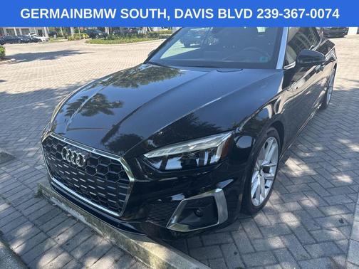 Mythos Black Metallic w/ Black Roof 2023 Audi A5 45 S line Prestige