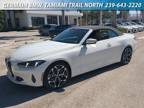 Alpine White 2026 BMW 430 i Convertible