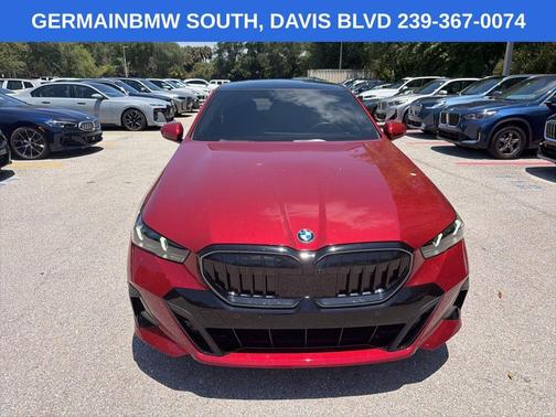 Red Metallic 2024 BMW 540 i xDrive