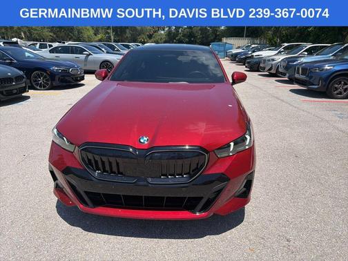 Red Metallic 2024 BMW 540 i xDrive