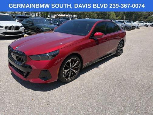 Red Metallic 2024 BMW 540 i xDrive