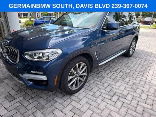Blue Metallic 2019 BMW X3 sDrive30i