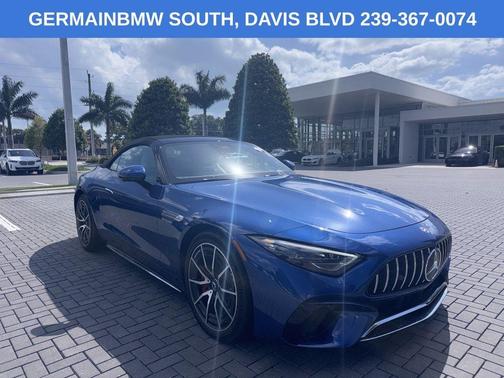 Blue 2022 Mercedes-Benz AMG SL 55 Base