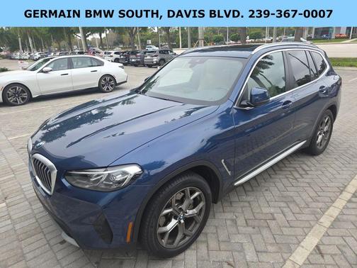 Phytonic Blue Metallic 2022 BMW X3 sDrive30i