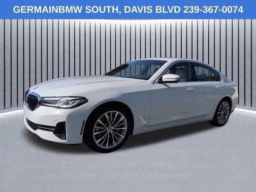 Alpine White 2023 BMW 530 i xDrive