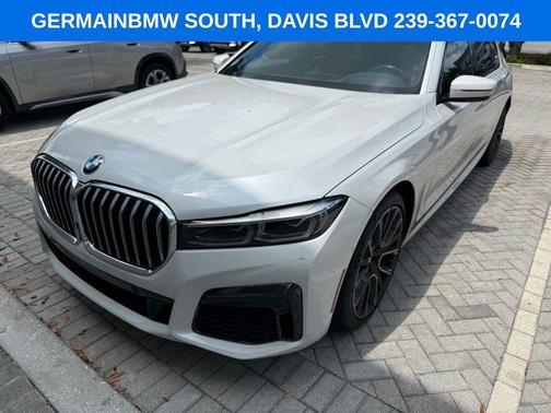 Mineral White Metallic 2021 BMW 740 i