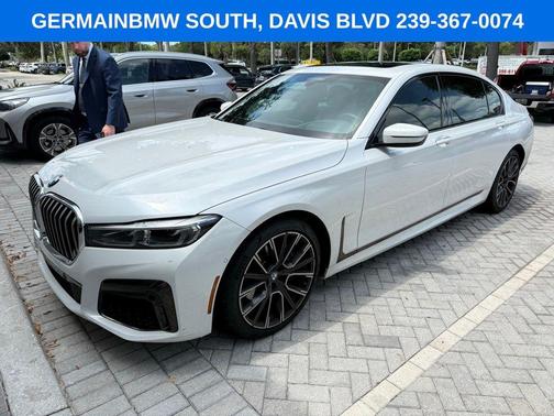 Mineral White Metallic 2021 BMW 740 i