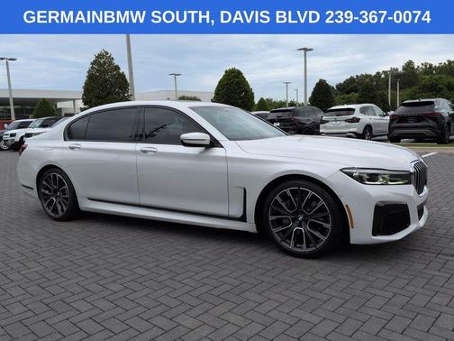 Mineral White Metallic 2021 BMW 740 i
