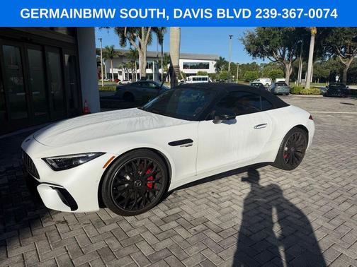 MANUFAKTUR Moonlight White Metallic 2023 Mercedes-Benz AMG SL 55 Base