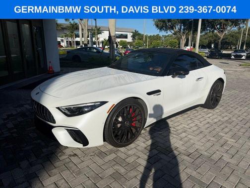 MANUFAKTUR Moonlight White Metallic 2023 Mercedes-Benz AMG SL 55 Base