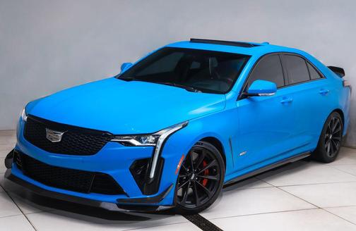 Electric Blue 2022 Cadillac CT4-V V-Series Blackwing