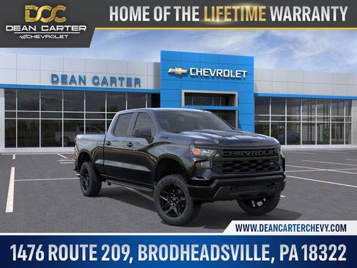 Black 2026 Chevrolet Silverado 1500 Custom Trail Boss