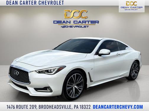 Majestic White 2018 INFINITI Q60 3.0T LUXE