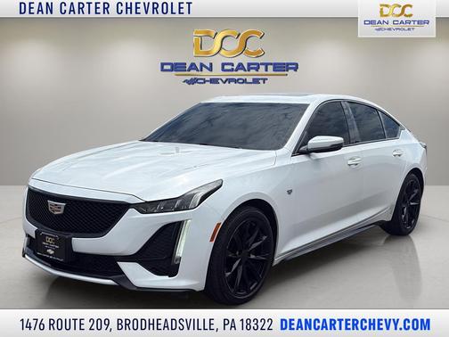 Crystal White Tricoat 2020 Cadillac CT5 Sport RWD