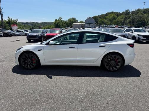 Pearl White Multi-Coat 2021 Tesla Model 3 Performance