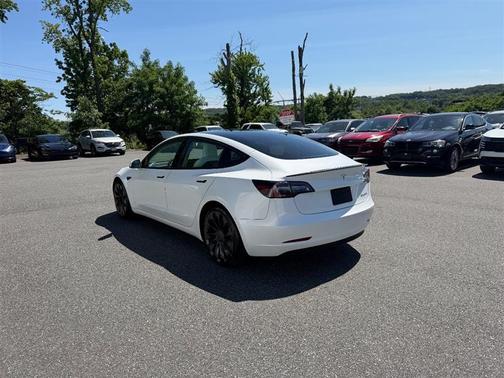 Pearl White Multi-Coat 2021 Tesla Model 3 Performance