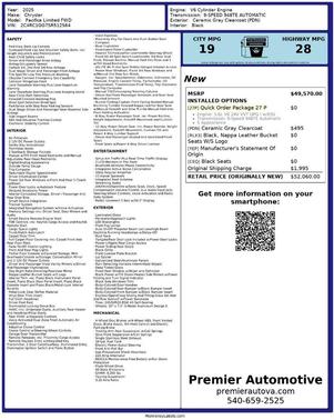 2025 Chrysler Pacifica Limited