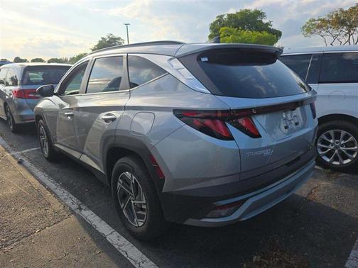 Shimmering Silver 2025 Hyundai TUCSON Hybrid Blue