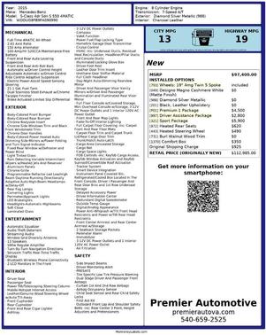 2015 Mercedes-Benz S-Class 4MATIC