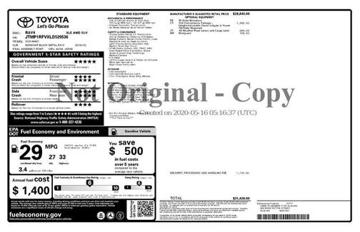 2020 Toyota RAV4 XLE