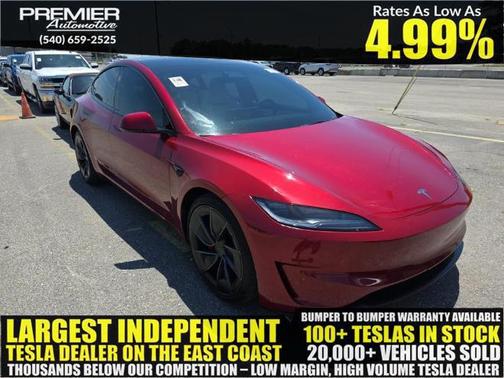 Ultra Red 2024 Tesla Model 3 Performance