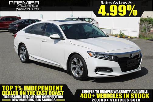 Platinum White Pearl 2018 Honda Accord EX-L