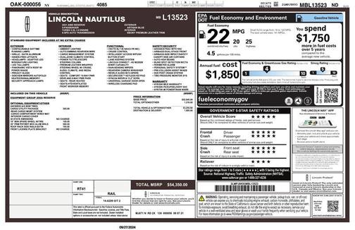 2021 Lincoln Nautilus Reserve