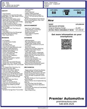 2016 Tesla Model S 70D