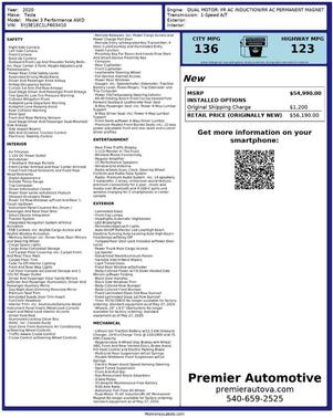 2020 Tesla Model 3 Performance